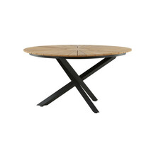 Söögilaud Venture Design Meksika, ø 140 cm, must/tikupuu