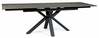Söögilaud Signal Meble Columbus, 160(240) x 90 cm, must/pruun