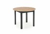 Pikendatav söögilaud Halmar Ringo, 102 - 142 x 102 x 76 cm, tamm/must