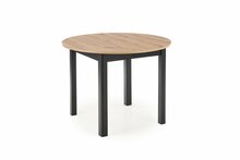 Pikendatav söögilaud Halmar Ringo, 102 - 142 x 102 x 76 cm, tamm/must