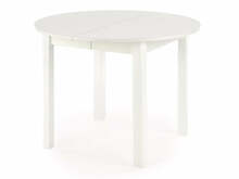 Pikendatav söögilaud Halmar Ringo, 102 - 142 x 102 x 76 cm, valge