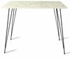 Söögilaud Kalune Design Sandalf, 90 x 90 x 75 cm, valge/hall