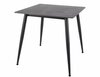 Söögilaud Signal Meble Rion 80 RIONC80, 80 x 80 x 76 cm, must marmor