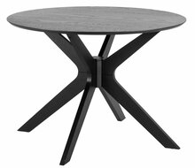 Söögilaud Actona Duncan, 105 x 105 x 75 cm, must