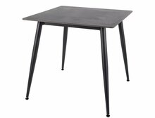 Söögilaud Signal Meble Rion 80 RIONC80, 80 x 80 x 76 cm, must marmor