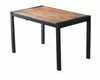 Söögilaud Kalune Design Silva 1011, 1200 - 1870 mm x 740 mm x 750 mm, pruun/must
