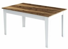 Söögilaud Kalune Design Milan 520, 88 x 145 x 75 cm, valge/pähkel