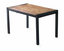 Söögilaud Kalune Design Silva 1011, 1200 - 1870 mm x 740 mm x 750 mm, pruun/must