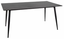 Söögilaud Signal Meble Rion, 160 x 90 x 76 cm, must