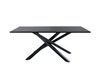 Söögilaud Venture Design Piazza, 180 x 76 x 90cm, must