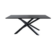Söögilaud Venture Design Piazza, 180 x 76 x 90cm, must