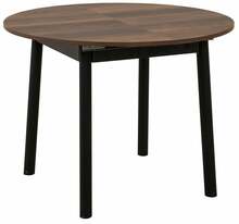 Pikendatav söögilaud Kalune Design Oliver, 100 - 139 x 100 x 75 cm, must/pähkel
