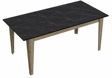 Söögilaud Kalune Design Lorenz, 180 x 90 x 76.8 cm, pruun/must