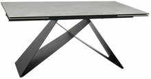 Söögilaud Signal Meble Westin Diamond, 160-240 x 90 x 77 cm, kreemjas
