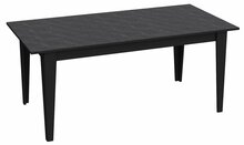 Söögilaud Kalune Design Polka, 180 x 90 x 76.8 cm, must
