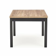 Pikendatav söögilaud Halmar Tiago Square, 90 - 125 x 90 x 77 cm, tamm/must