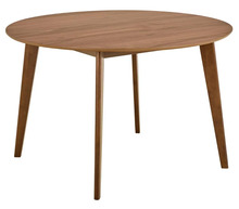 Söögilaud Actona Roxby, 105 x 76 cm, ümmargune, pähklipuu spoon, kummipuu värvitud