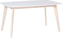 Söögilaud Beliani Santos, 150 x 90 x 75 cm, valge/pruun