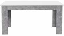 Söögilaud Forte Pilvi, 160 x 90 x 77.3 cm, valge/hall