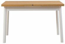 Pikendatav söögilaud Kalune Design Oliver Open, 120 - 155 x 75 x 75 cm, valge