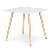 Söögilaud Modernhome, 80 x 80 x 73 cm, valge