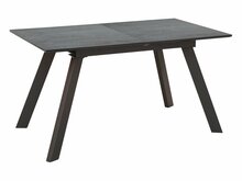 Söögilaud Black Red White Heiko, 140-180 x 80 x 76 cm, must/hall
