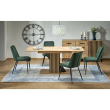 Söögilaud Halmar Fabiano, 130-175 x 85 x 76 cm, pruun/must