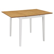 Pikendatav söögilaud Soduinamams, (80 x 120) x 80 x 74 cm, valge, MDF