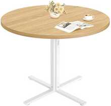 Söögilaud Vasagle KDT082W01, ümmargune, 80 cm läbimõõt, 74.8 cm kõrgus, kuldtamm
