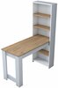 Söögilaud Kalune Design JA102, 120 x 53.8 x 153.6 cm, valge/pähkel