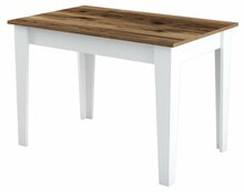 Söögilaud Kalune Design Kiev 511, 72 x 110 x 75 cm, valge/pähkel/tumepruun