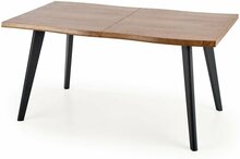 Pikendatav söögilaud Halmar Dickson, 120-180 cm x 80 cm x 75 cm, tamm/must