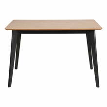 Söögilaud Actona Roxby, 120 x 80 x 76 cm, tamm/must