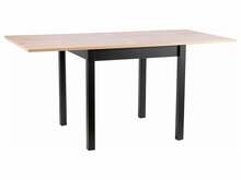 Laiendatav söögilaud Signal Meble Flip FLIPDAC80, 80-160 x 80 x 78 cm, artisan tamm / must