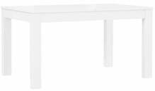 Söögilaud Forte Tuluza, 140 - 240 x 90 x 76 cm, valge