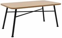 Söögilaud Kalune Design Nala 90, 75 x 160 x 90 cm, pruun/must