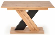 Laiendatav söögilaud Halmar Xarelto, 130 - 175 cm, tamm/must