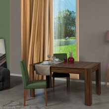 Söögilaud Kalune Design Bois, 150 x 90 x 78 cm, pähkel