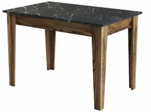 Söögilaud Kalune Design Kiev 509, 72 x 110 x 75 cm, must/pähkel