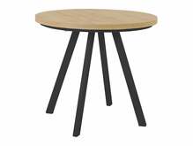 Söögilaud Black Red White Pares, 90-180 x 90 x 76 cm, tamm/must