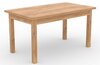 Söögilaud ADRK Furniture Rodos 82, 140 - 180 x 80 x 76 cm, pruunikas