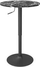 Kõrge baarilaud HOMCOM, 60 x 68-93,5 cm, must, 2-le