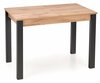 Pikendatav söögilaud Halmar Gino, 100 - 135 cm x 60 x 75 cm, tamm/must
