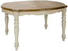 Pikendatav söögilaud Home4you Lily, 137 - 182 x 106,5 x 76 cm, tamm/valge