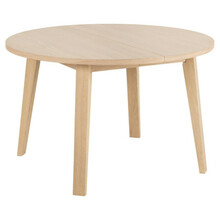 Söögilaud Actona A-Line, 120 - 220 x 120 x 75 cm, tamm, valge