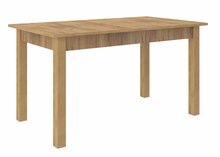 Söögilaud ADRK Furniture Rodos 25, 140 - 180 x 80 x 76 cm, pruun/kuldne