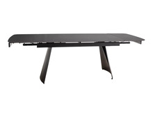 Söögilaud Signal Meble Bacardi, 160-240 x 90 x 77 cm, must