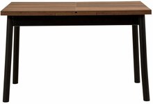 Pikendatav söögilaud Kalune Design Oliver Open, 120 - 155 x 75 x 75 cm, must