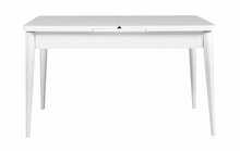 Pikendatav söögilaud Kalune Design Vina, 129 - 163 x 80 x 75 cm, valge