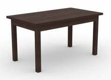 Söögilaud ADRK Furniture Rodos 80, 140 x 80 x 76 cm, pruun/pähkel